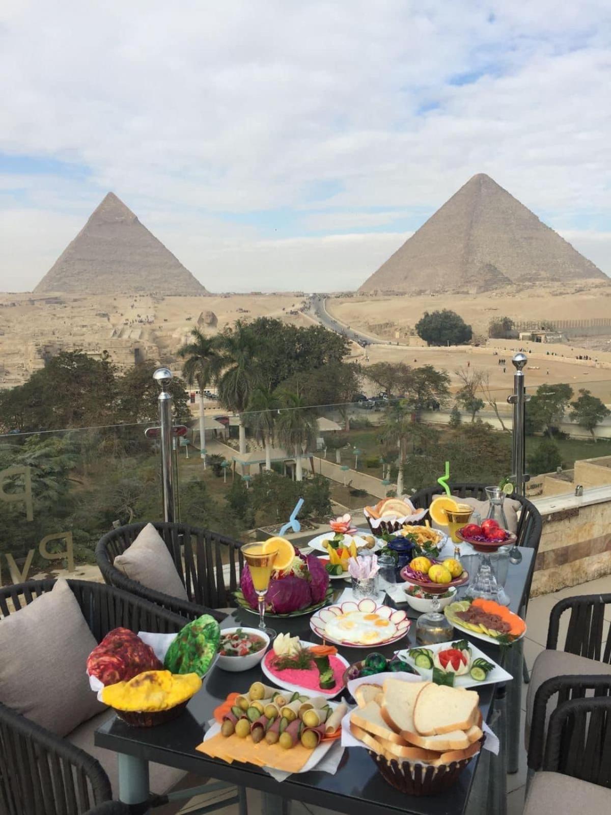 Hotel Steps In Pyramids View Kafret el-Gabal Exteriér fotografie